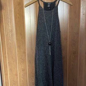 Rue 21, black silver dress with a necklace